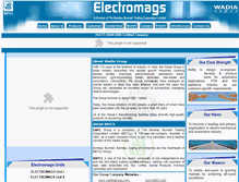 Tablet Screenshot of electromags.com